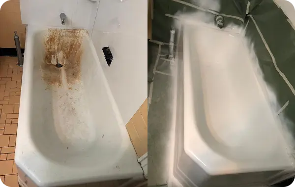 rusted bathtub