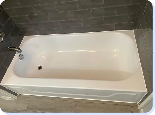 a white clean bathtub