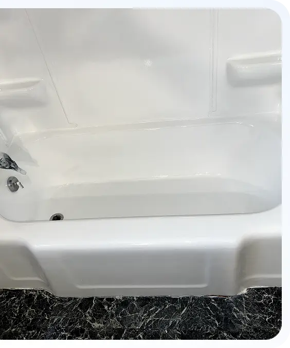 white bathtub reglazing