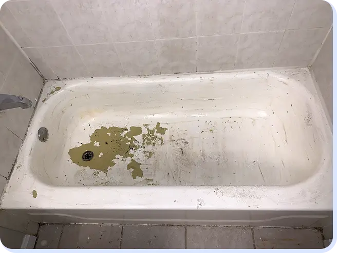 rusted bathtub