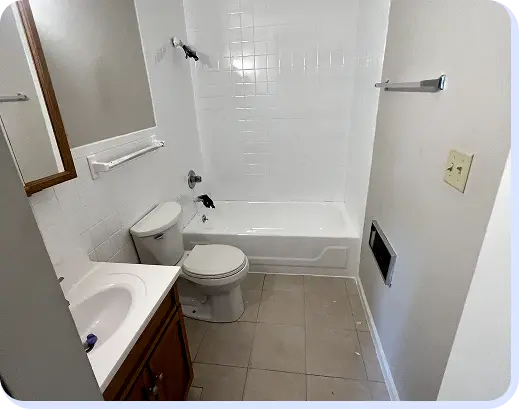 a complete bathroom